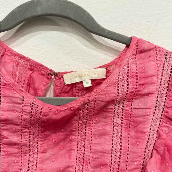 LoveShackFancy Fuchsia Ruffle Dress - Picture 2 of 4